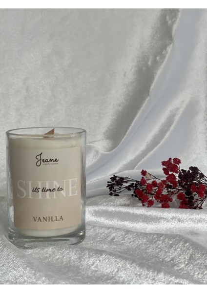 Jeane Candles Kokulu Mum Glass Bardak Vanilya Kokulu