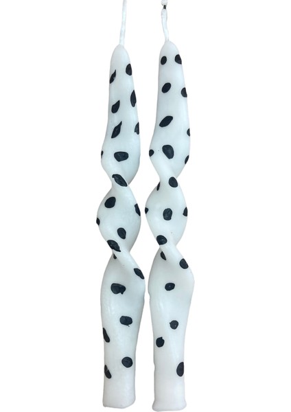 2li Burgulu Kokulu Renkli Şamdan Mum