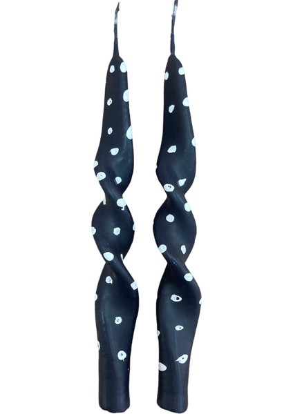 2li Burgulu Kokulu Renkli Şamdan Mum