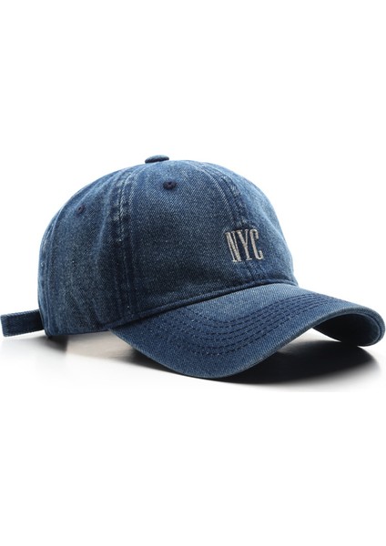 Trendy Denim Nyc Işlemeli Şapka (Yurt Dışından)