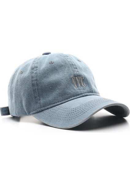 Trendy Denim Nyc Işlemeli Şapka (Yurt Dışından)