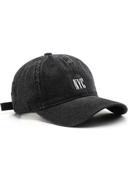 Trendy Denim Nyc Işlemeli Şapka (Yurt Dışından)