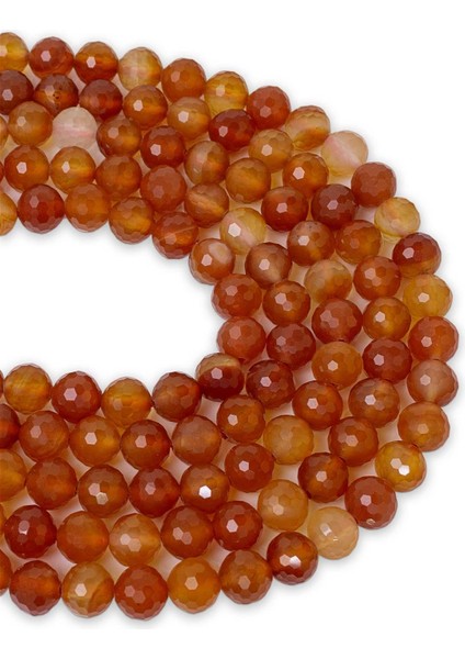 8 mm Faset Akik Taşı Dizi