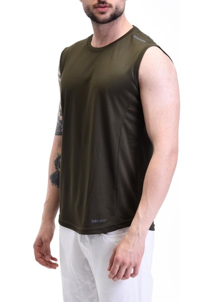 Erkek Nem Emici Hızlı Kuruma Atletik Teknik Performans Sporcu Sıfır Kol T-Shirt Gym 108 fiyatları