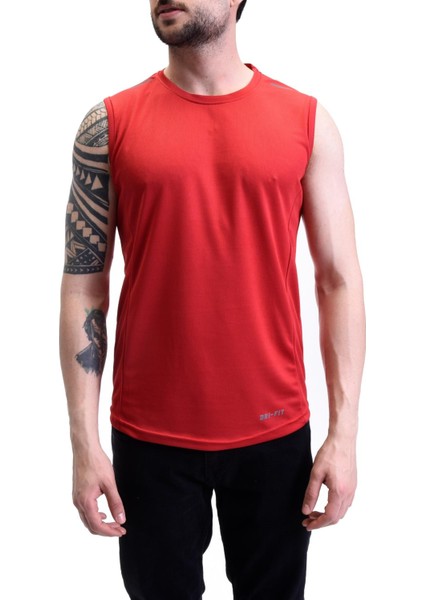 Erkek Nem Emici Hızlı Kuruma Atletik Teknik Performans Sporcu Sıfır Kol T-Shirt Gym 108 fiyatları