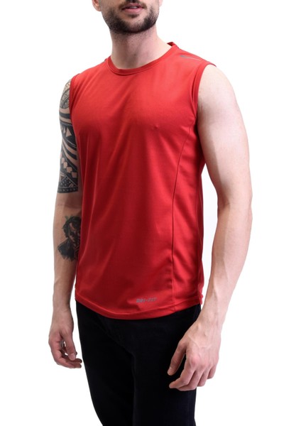 Erkek Nem Emici Hızlı Kuruma Atletik Teknik Performans Sporcu Sıfır Kol T-Shirt Gym 108 fırsatları