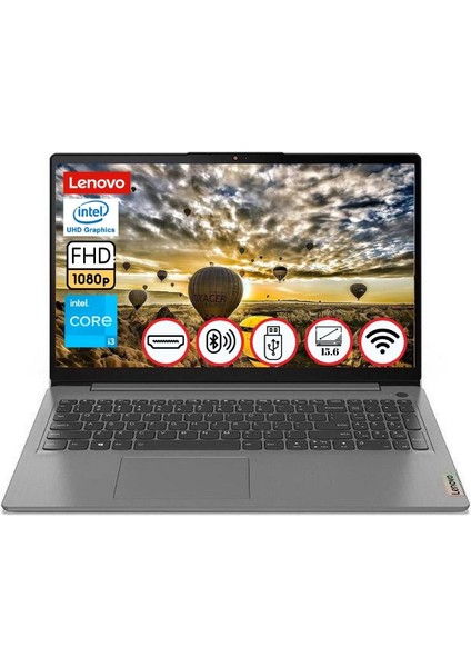 Ideapad 3 Intel Core I3 1115G4 12GB 512GB SSD Fdos 15.6" Fhd Taşınabilir Bilgisayar 82H803G2TX010