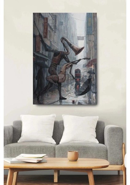 Fütüristik Sanat Muhteşem Kanvas Tablo As