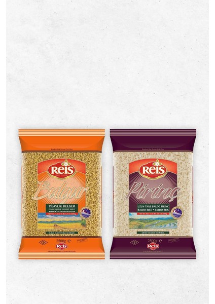 Pilavlık Bulgur 2,5 kg ve Gönen Baldo Pirinç 2.5 kg