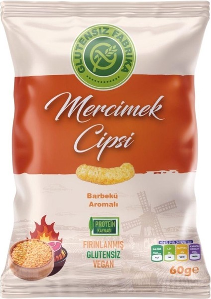 Barbekü Soslu Mercimek Cipsi 3 Paket 60 gr