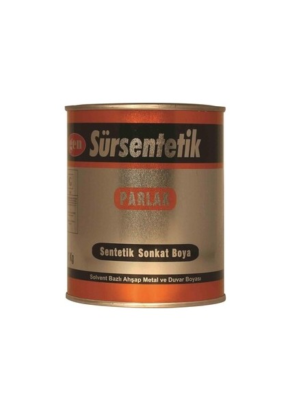 Sürsentetik Yağlı Boya Siyah Mat 1 Kg