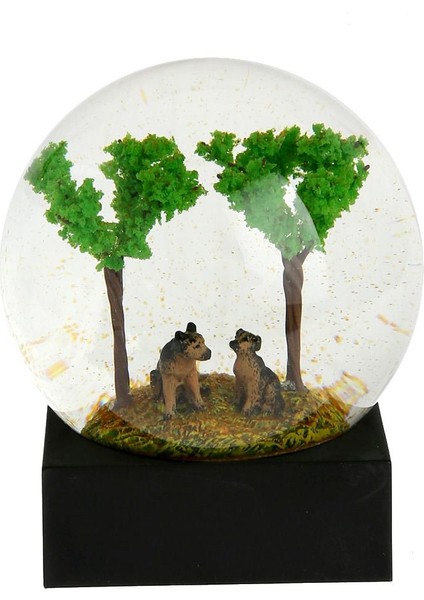 Lucky Art Ayaklı Yeşil Ağaç Figürlü Küre