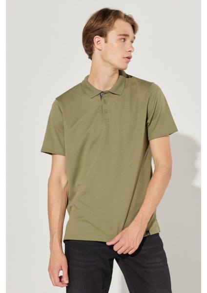 All Terrain GearAll Terrain Gear Regular Fit Normal Kesim Polo Yaka Gri Tişört