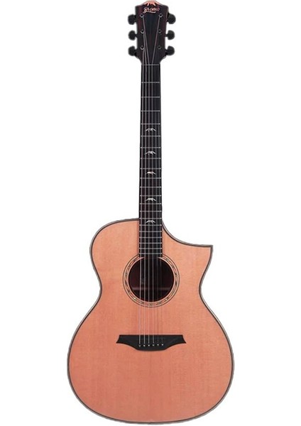 BAT4CE Elektro Akustik Gitar (Natural)