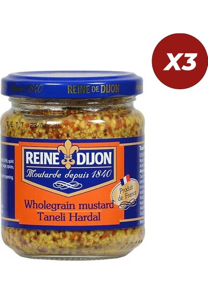 Reine De Dijon Taneli Hardal 200 gr 3 Adet