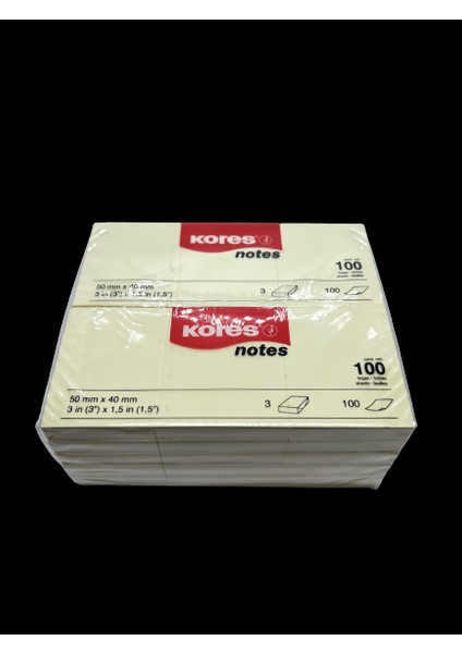 Yapışkanlı Not Kağıdı Sarı 50X40