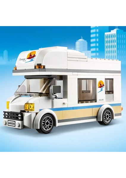 LEGO® City Tatilci Karavanı 60283 - 5 Yaş ve Üzeri Çocuklar için Yaratıcı Oyuncak Yapım Seti (190 Parça)