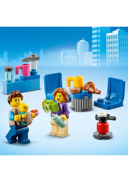 LEGO® City Tatilci Karavanı 60283 - 5 Yaş ve Üzeri Çocuklar için Yaratıcı Oyuncak Yapım Seti (190 Parça)