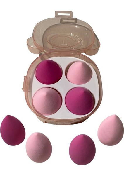 Kutulu 4'lü Makyaj Süngeri, Yumurta Sünger, Armut Sünger modelleri