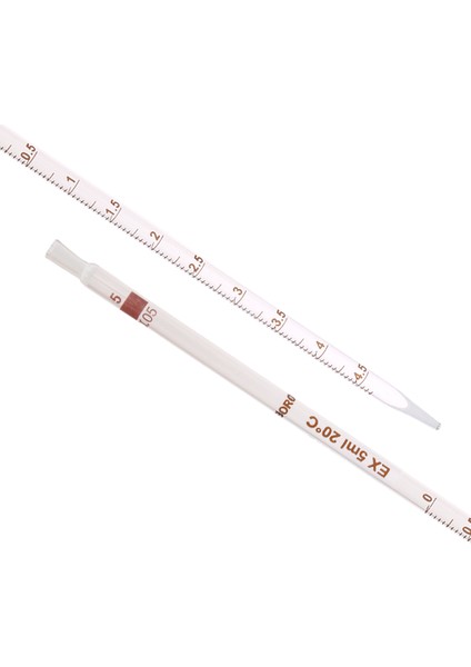 Serolojik Pipet 5 mL - 100% Borosilikat (Dayanıklı) Cam - 5 Adetlik Set