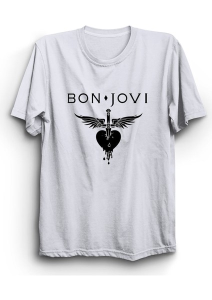 Bon Jovi, Yazı Logo, Rock Metal Grup Tişörtü
