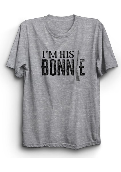 I'm His Bonnie, Clyde ve Bonnie, Couple 2 Çift Tişörtü (Tek Ürün)