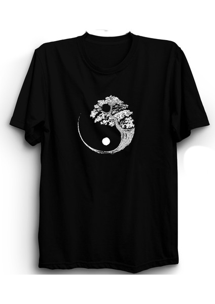 Ying-Yang, Zen From Trees, Ağaç ve Denge Tişört