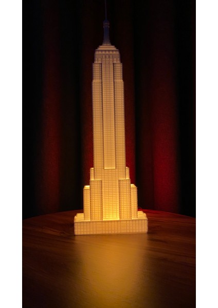 Empire State Binası Dekoratif Gece Lambası 42CM Ev Ofis Dekorasyon fiyatları