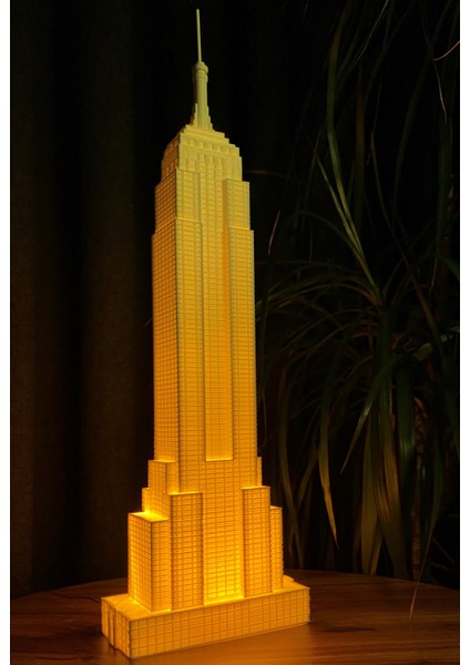 Empire State Binası Dekoratif Gece Lambası 42CM Ev Ofis Dekorasyon modelleri