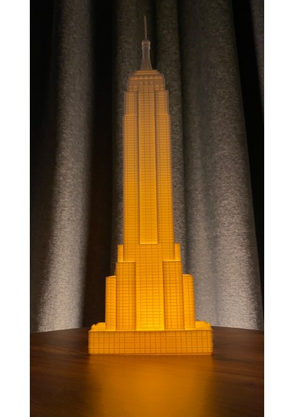Empire State Binası Dekoratif Gece Lambası 42CM Ev Ofis Dekorasyon indirimleri