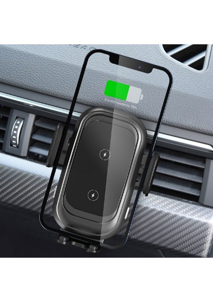 Ally CW30 15W Hızlı Şarjlı Otomatik Araç Içi Havalandırma Telefon Tutucu
