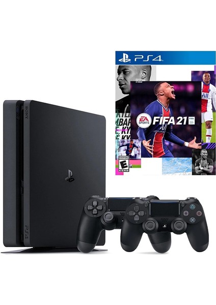 Playstation 4 Slim 1 TB+ 2.Dualshock + Ps4 Fifa 2021