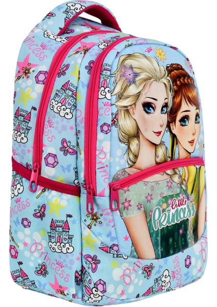 3’lü Ilkokul Frozen Desenli, Kız Çocuk Beslenmeli ve Kalemlikli Okul Çantası fiyatları