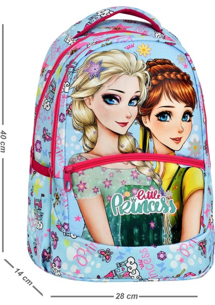 Ilkokul Frozen Desenli Kız Çocuk Ilkokul Çantası + Beslenme Çantası fırsatları