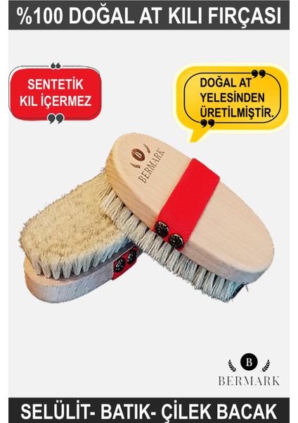 %100 Doğal At Kılı Selülit Fırçası & Kuru Vücut Fırçası fırsatları
