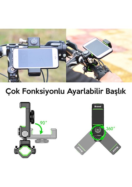 Ally Çok Fonksiyonlu Esnek Bisiklet Telefon Tutucu Pusulalı modelleri