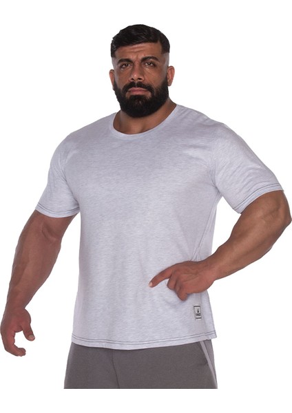 Kingsize Sbd Antrenman T-Shirt Açık Gri Melanj modelleri