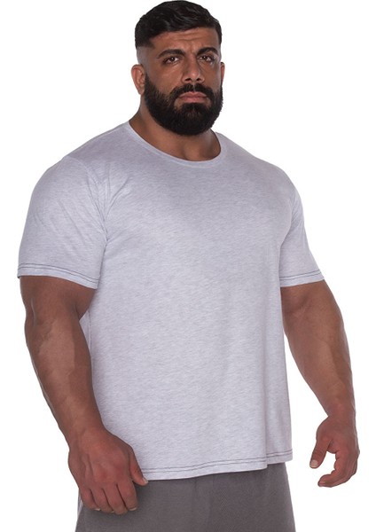 Kingsize Sbd Antrenman T-Shirt Açık Gri Melanj fırsatları