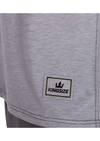 Kingsize Sbd Antrenman T-Shirt Açık Gri Melanj indirimleri
