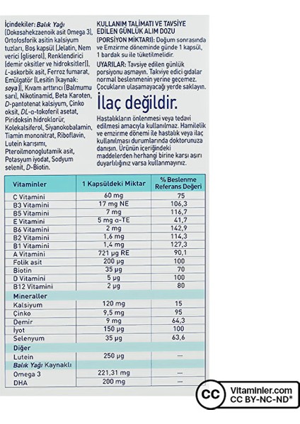 Elenatal-3 30 Kapsül modelleri