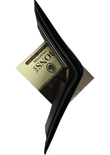 Bons 1. Kalite Hakiki Deri Siyah Erkek Cüzdanı fiyatları