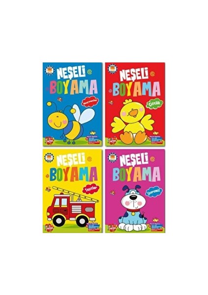 Neşeli Boyama - 4 Kitap Takım
