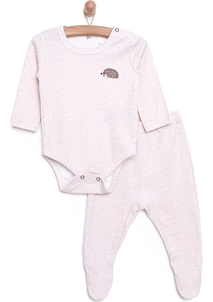 HelloBaby Yenidoğan Body Patikli Alt 2li Takım Unisex