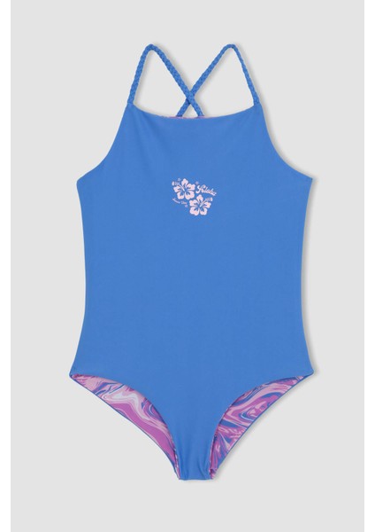 Kız Çocuk Desenli Çift Yönlü Mayo Z3592A623HS fiyatları