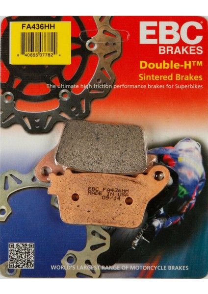 FA436HH 2007-2020 Honda Cbr 600 Rr Uyumlu Arka Fren Balatası Sinterli Balata