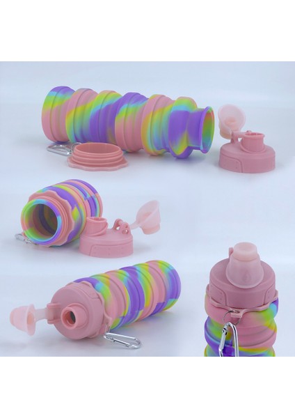 500ML Katlanır Su Bardağı Yüksek Sıcaklığa Dayanıklı Spor Su Şişesi (Yurt Dışından) fiyatları