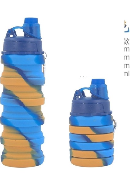 500ML Katlanır Su Bardağı Yüksek Sıcaklığa Dayanıklı Spor Su Şişesi (Yurt Dışından)