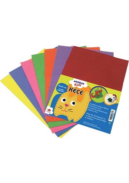 Kids Keçe 20X30CM 10 Renk