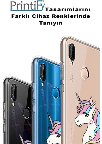 Xiaomi Redmi Note 11 Pro ile Uyumlu Kapak Sevimli Karakterler Tasarımlı Şeffaf Kılıf