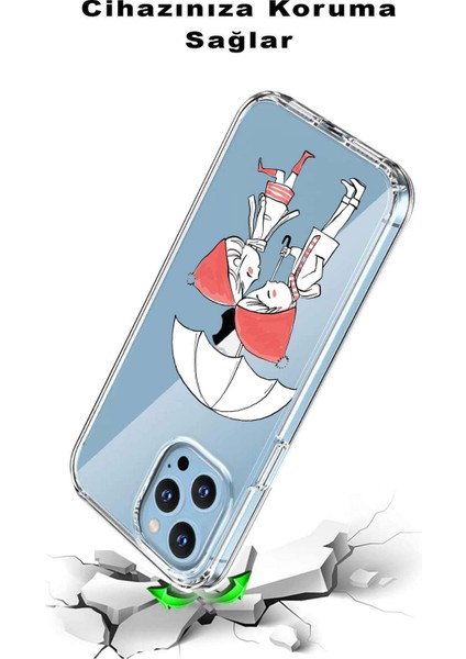 Xiaomi Redmi Note 11S ile Uyumlu Kapak Sevimli Karakterler Tasarımlı Şeffaf Kılıf
